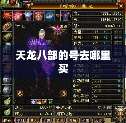 天龙八部的号去哪里买